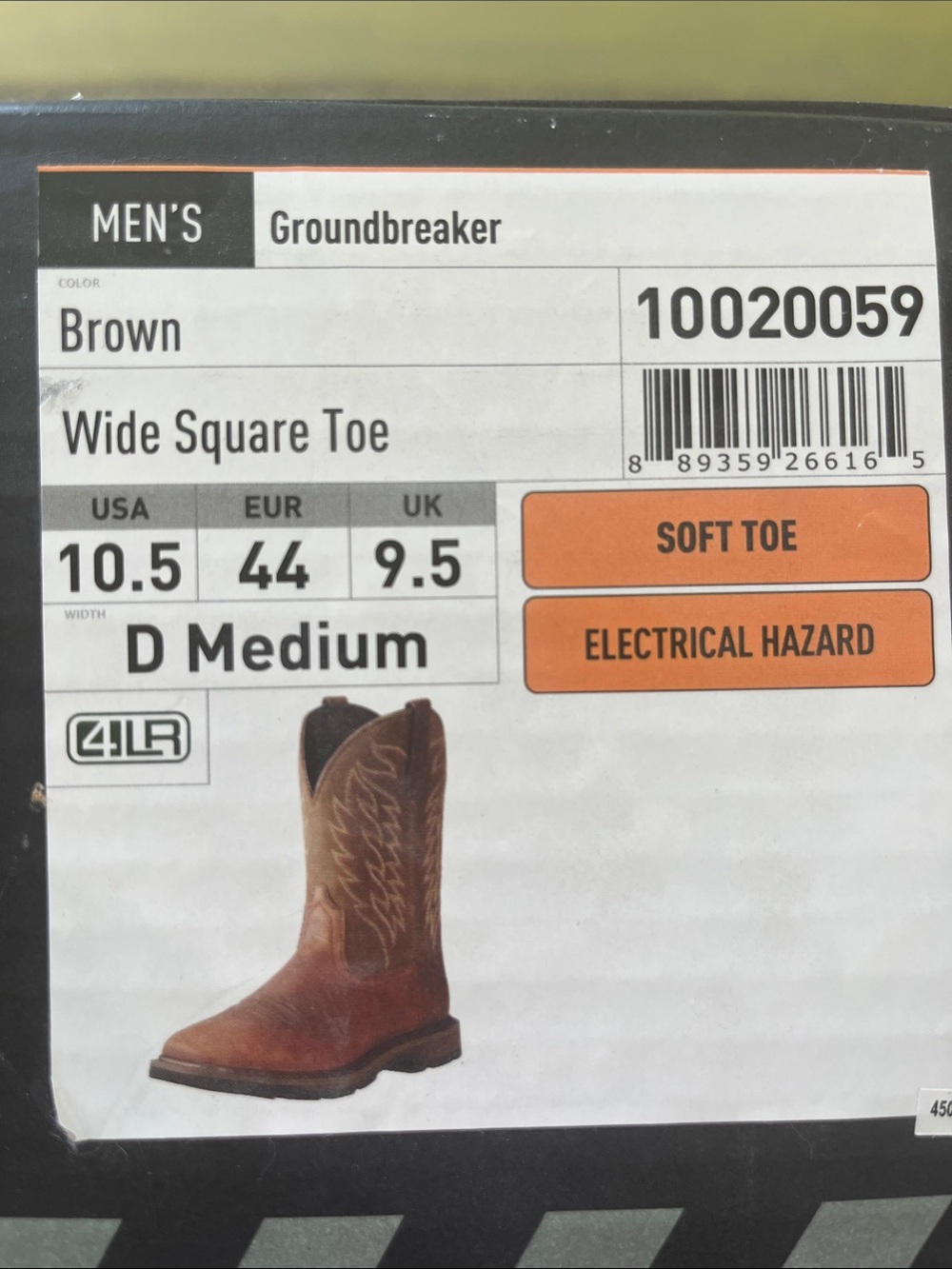 Ariat Groundbreaker Brown Wide Square Toe Cowboy Boots